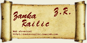 Žanka Railić vizit kartica